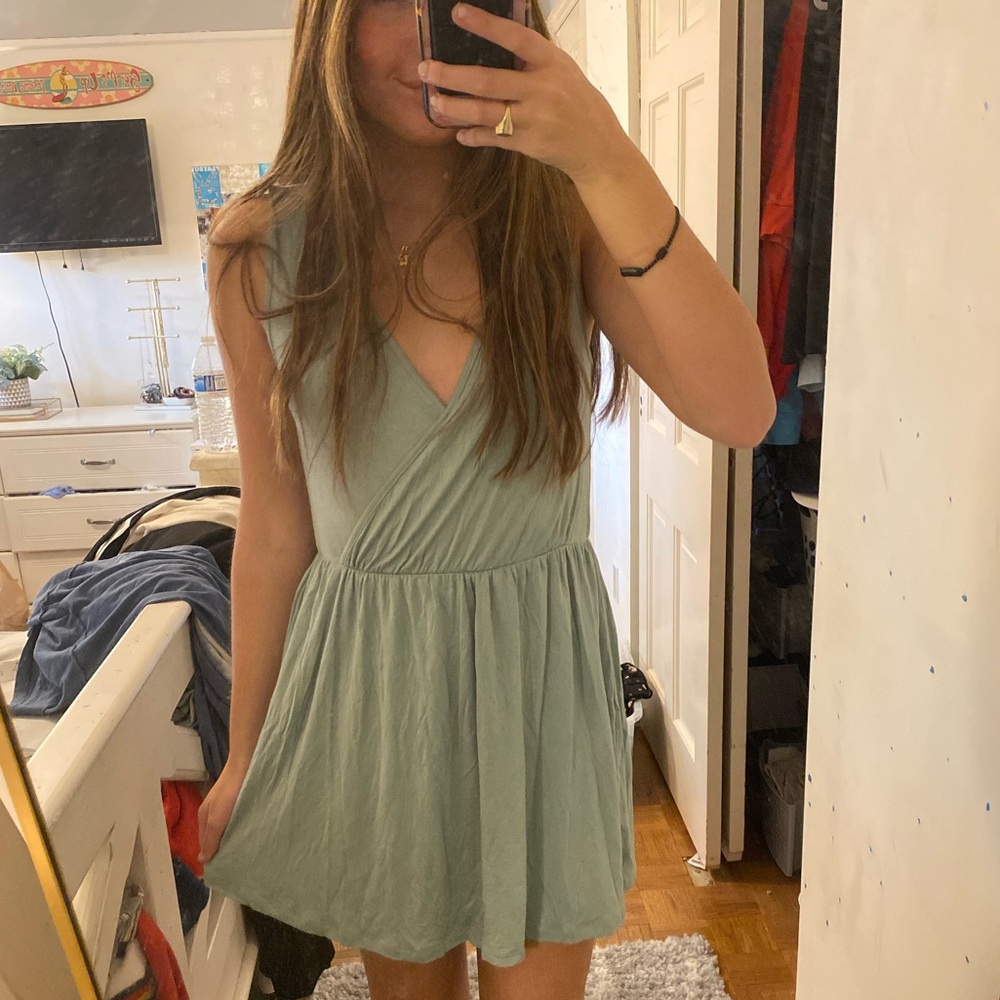 Mint wrap dress with tags